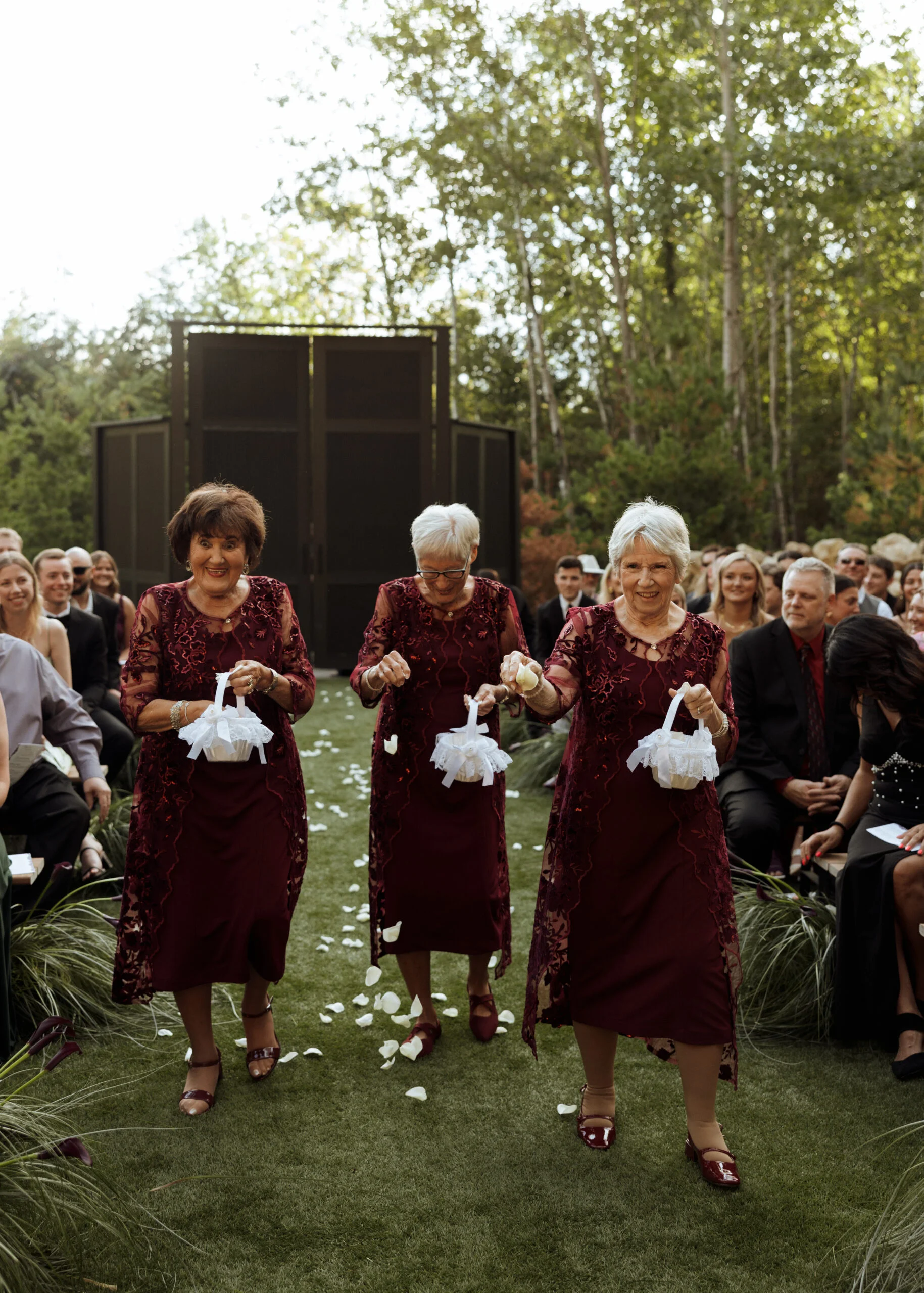 Flower Grannies Took Over This Wisconsin Wedding and Guests Could Not Get Enough