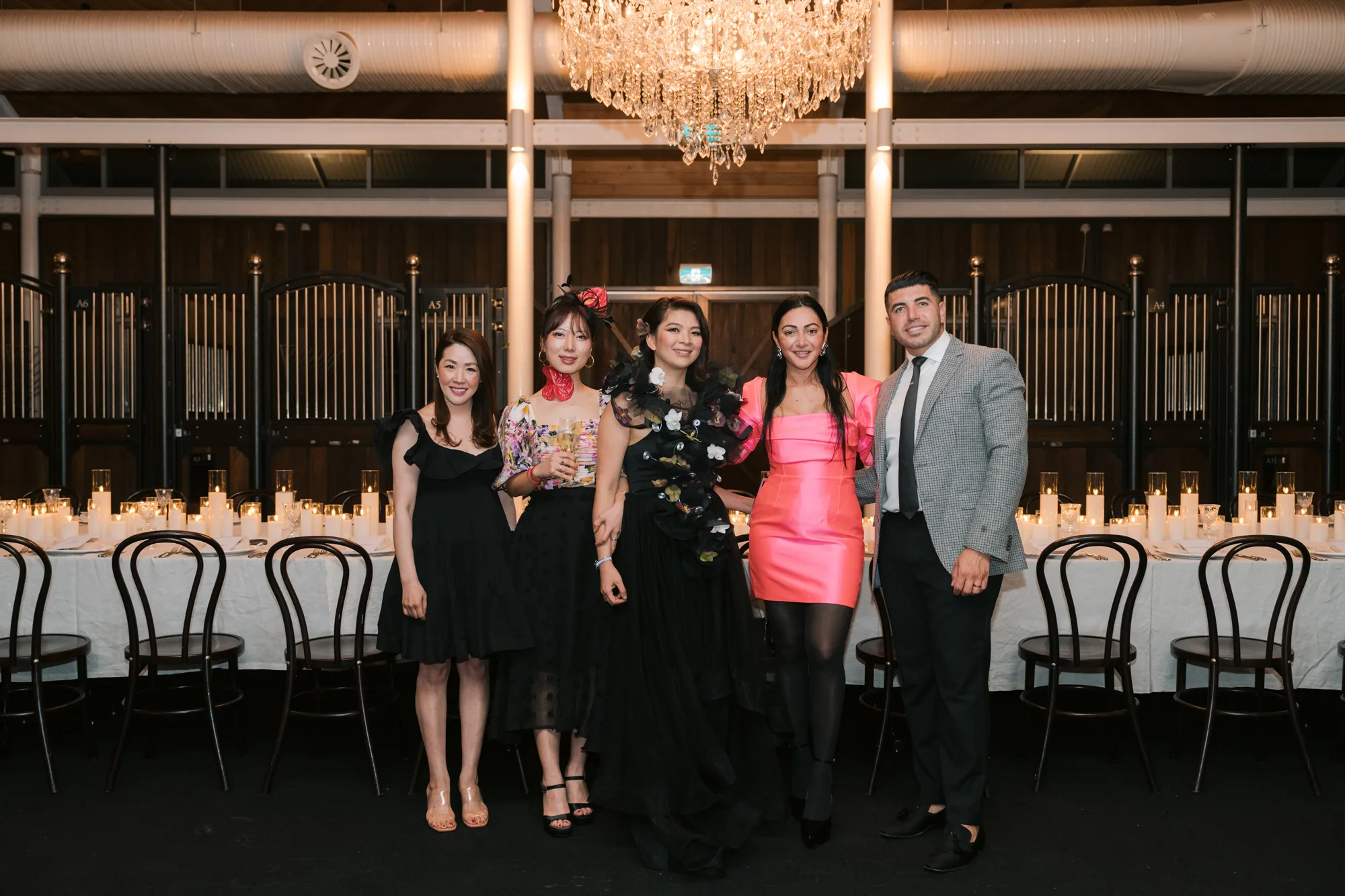 Guests at a Wedded Gala awards dinner beneath a chandelier