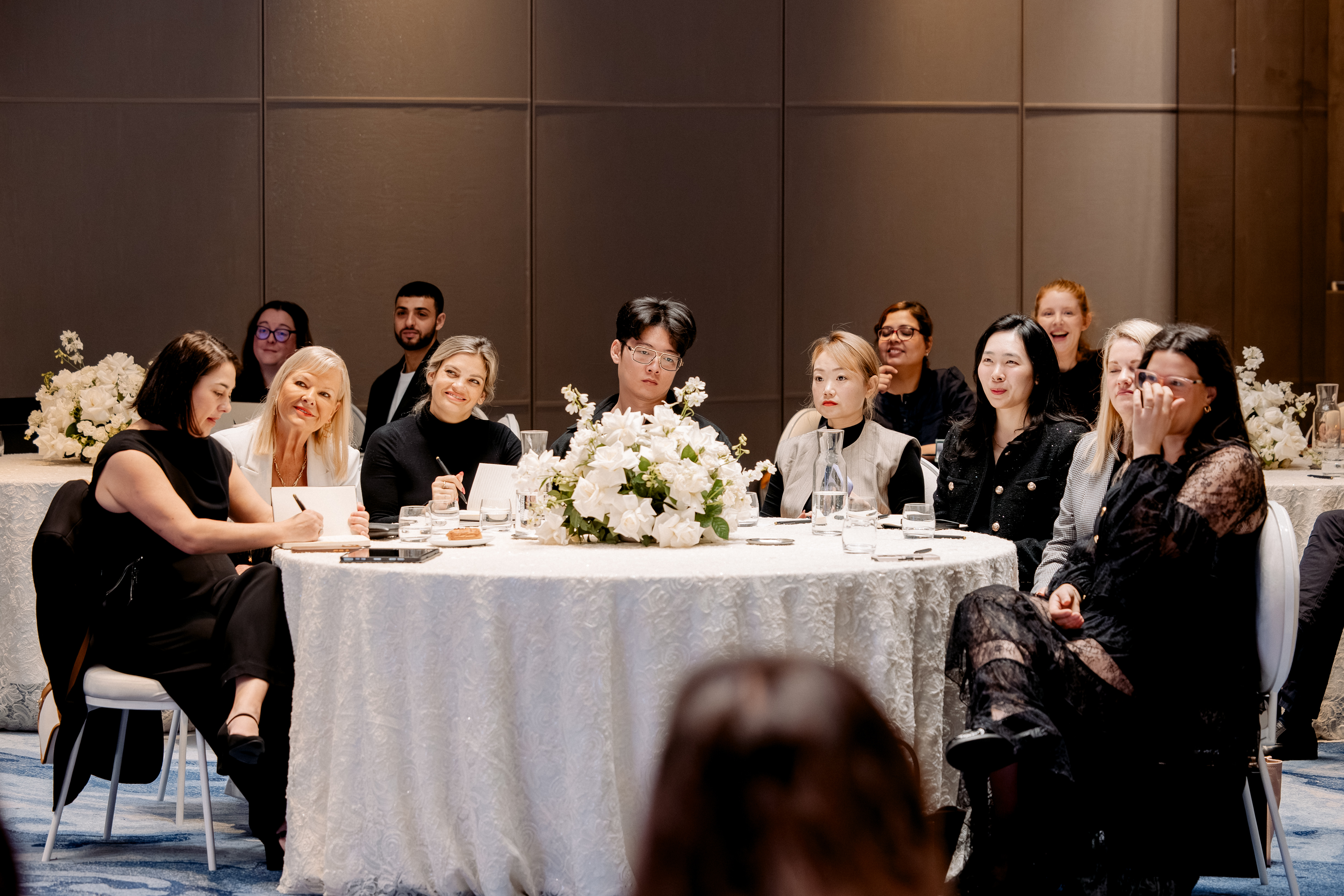 A bride in a styled designer space at Wedded World